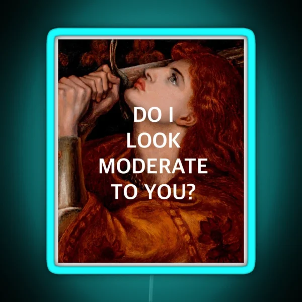 Joan Of Arc S Moderation RGB Neon Sign
