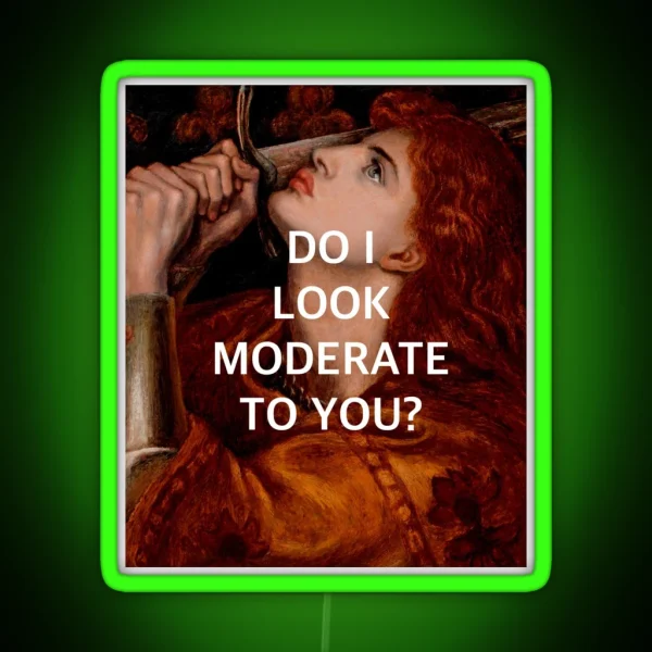 Joan Of Arc S Moderation RGB Neon Sign
