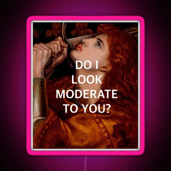 Joan Of Arc S Moderation RGB Neon Sign