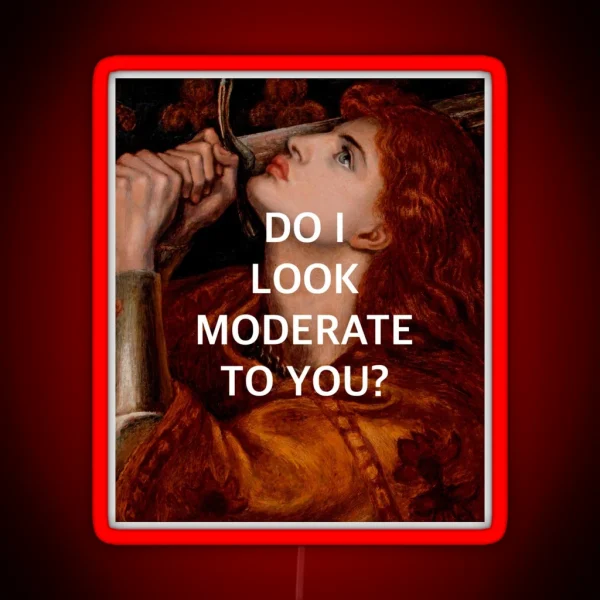 Joan Of Arc S Moderation RGB Neon Sign