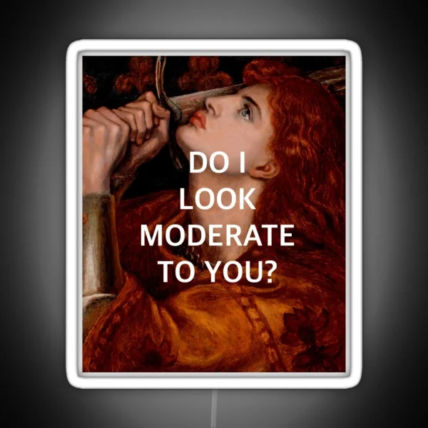 Joan Of Arc S Moderation RGB Neon Sign