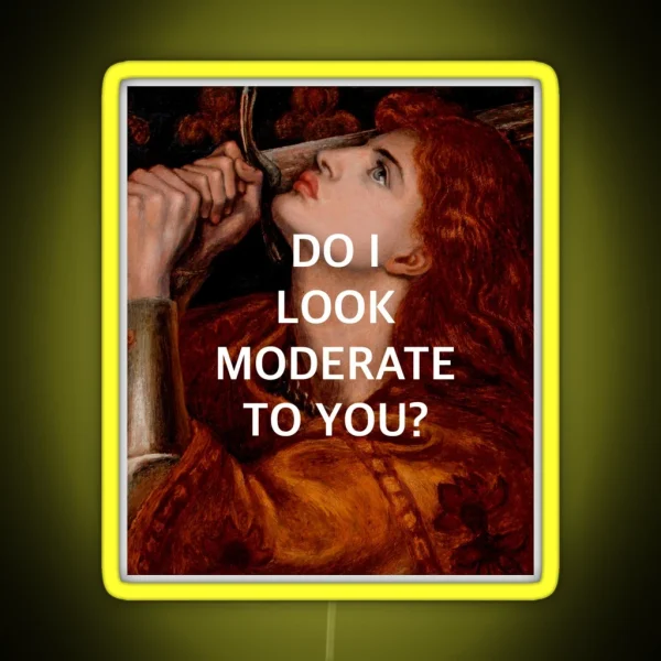 Joan Of Arc S Moderation RGB Neon Sign