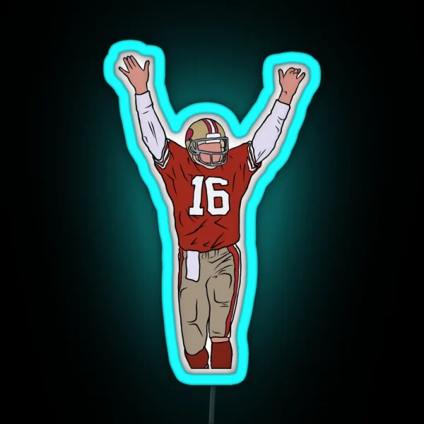 Joe Montana Celebration RGB Neon Sign