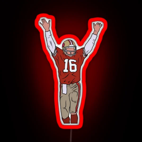Joe Montana Celebration RGB Neon Sign