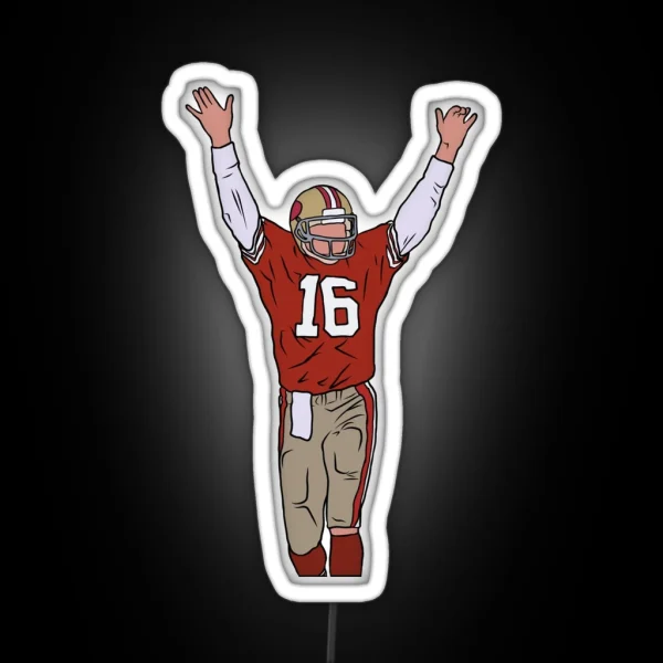 Joe Montana Celebration RGB Neon Sign