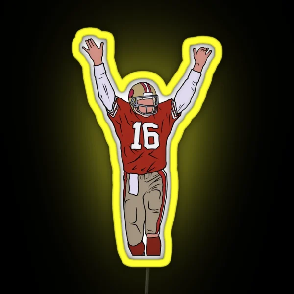 Joe Montana Celebration RGB Neon Sign