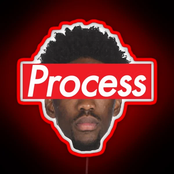 Joel Embiid Philadelphia 76ers Process RGB Neon Sign