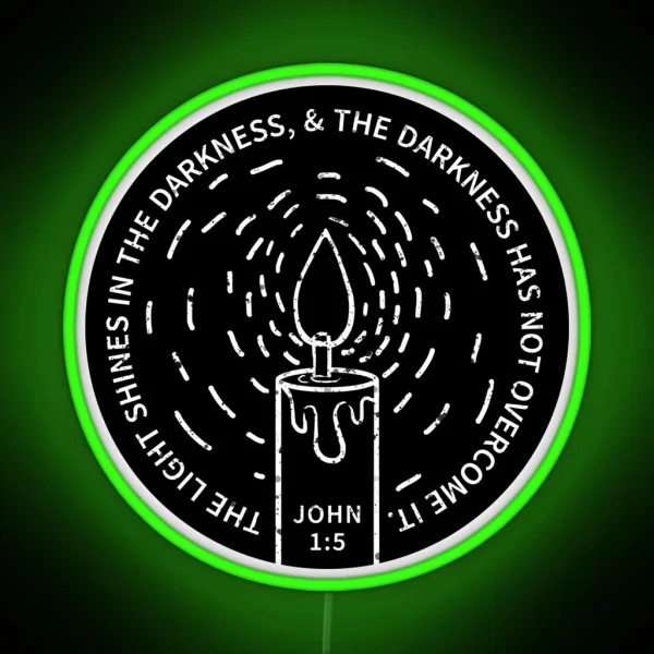 JOHN 1 5 RGB Neon Sign