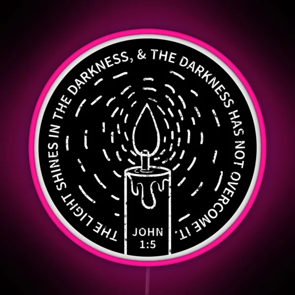 JOHN 1 5 RGB Neon Sign
