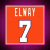 Personalized John Elway Customizable Color Changing Neon Sign for Fans Everywhere