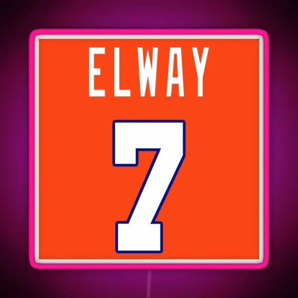 John Elway RGB Neon Sign