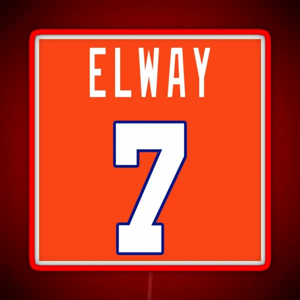 John Elway RGB Neon Sign