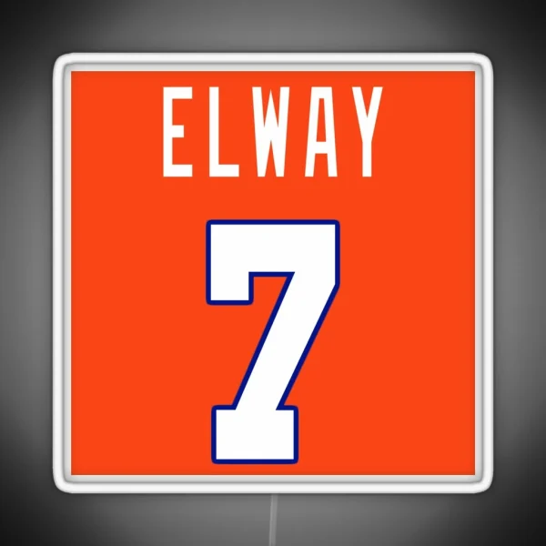 John Elway RGB Neon Sign