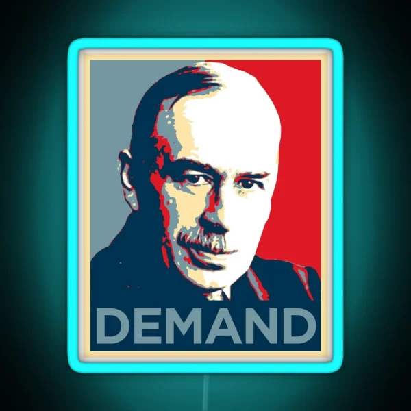 John Maynard Keynes RGB Neon Sign