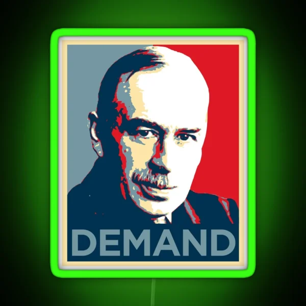 John Maynard Keynes RGB Neon Sign