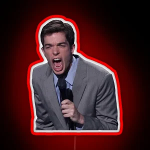John Mulaney Yelling RGB Neon Sign