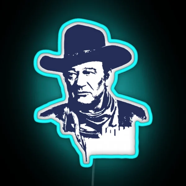 John Wayne The Duke Perfect Gift John Wayne RGB Neon Sign