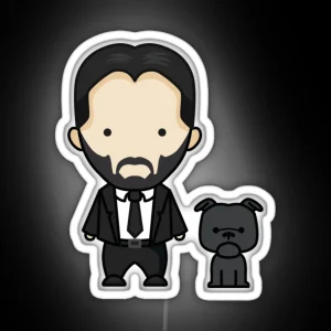 John Wick Art RGB Neon Sign