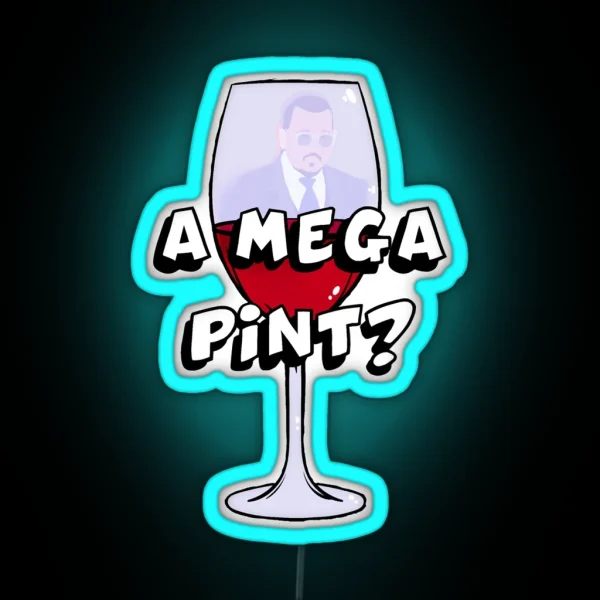 Johnny Depp A Mega Pint RGB Neon Sign
