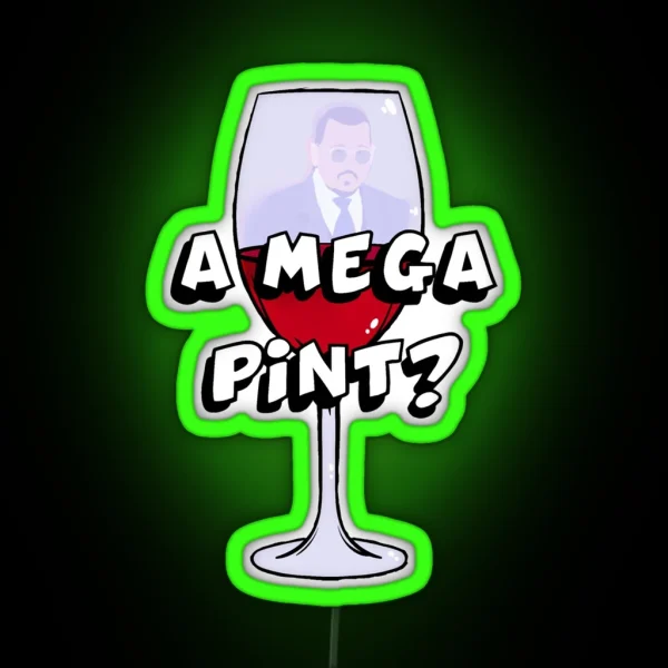 Johnny Depp A Mega Pint RGB Neon Sign