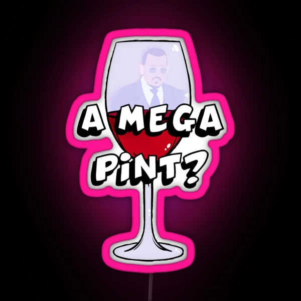 Johnny Depp A Mega Pint RGB Neon Sign