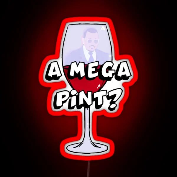 Johnny Depp A Mega Pint RGB Neon Sign