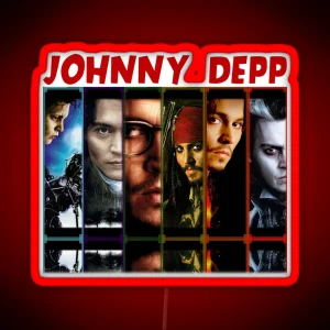 Johnny Depp Character On Film RGB Neon Sign