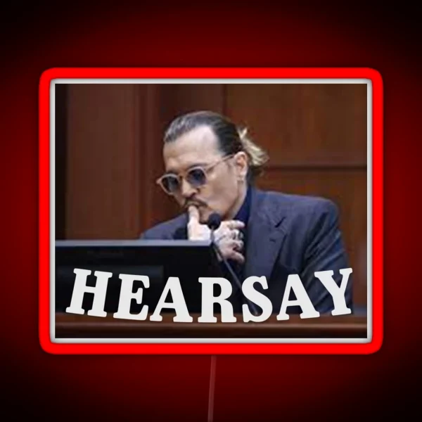 Johnny Depp Hearsay RGB Neon Sign