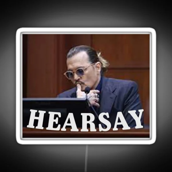 Johnny Depp Hearsay RGB Neon Sign