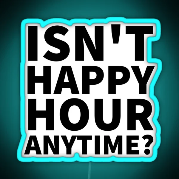 Johnny Depp Isn T Happy Hour Anytime Quote Design RGB Neon Sign