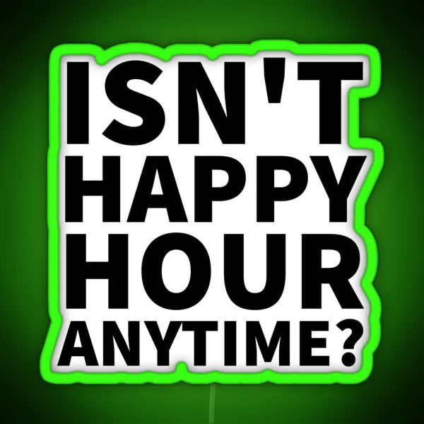 Johnny Depp Isn T Happy Hour Anytime Quote Design RGB Neon Sign