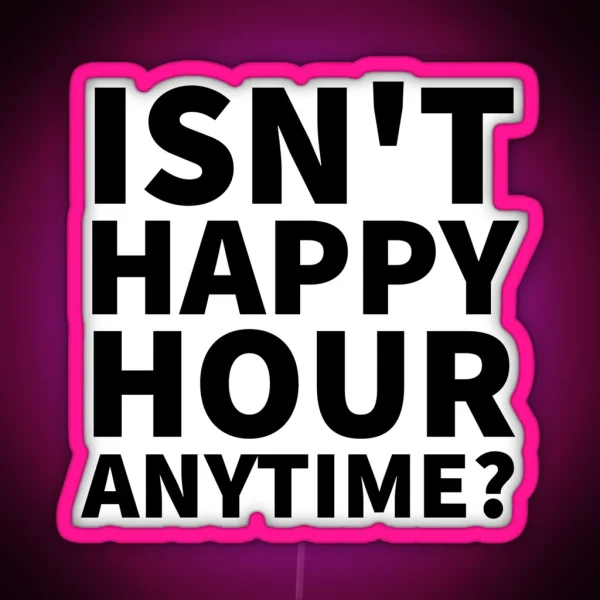Johnny Depp Isn T Happy Hour Anytime Quote Design RGB Neon Sign