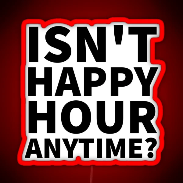 Johnny Depp Isn T Happy Hour Anytime Quote Design RGB Neon Sign
