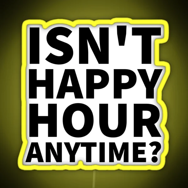 Johnny Depp Isn T Happy Hour Anytime Quote Design RGB Neon Sign