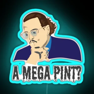 Johnny Depp Merch Mega Pint RGB Neon Sign