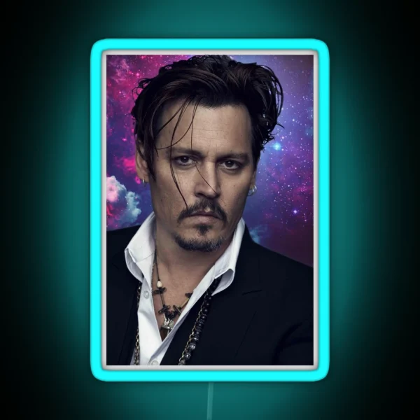 Johnny Depp RGB Neon Sign