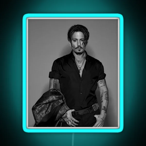 Johnny Depp RGB Neon Sign