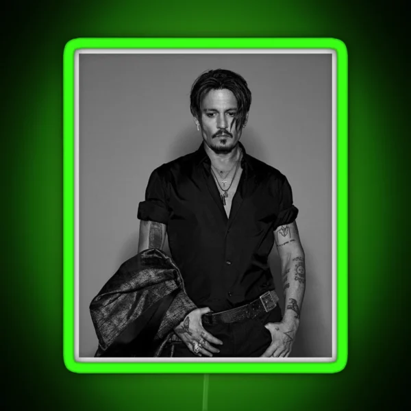 Johnny Depp RGB Neon Sign