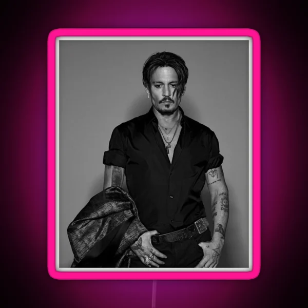 Johnny Depp RGB Neon Sign