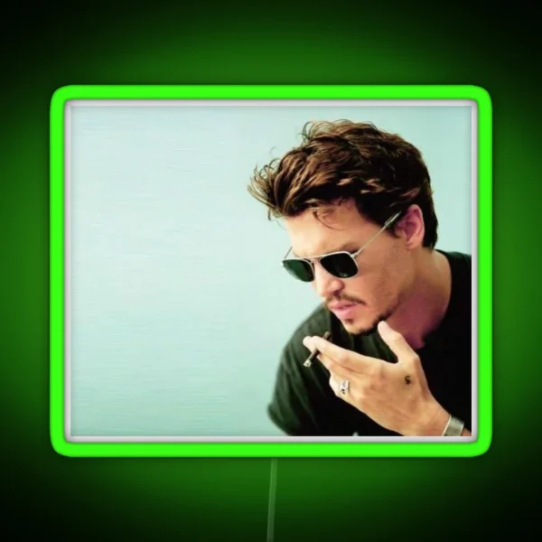 Johnny Depp RGB Neon Sign