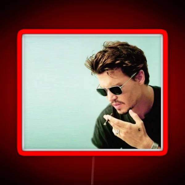 Johnny Depp RGB Neon Sign