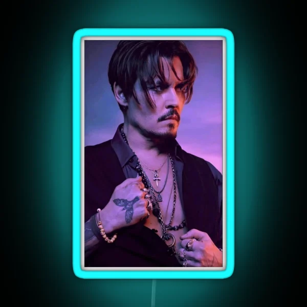 Johnny Depp RGB Neon Sign