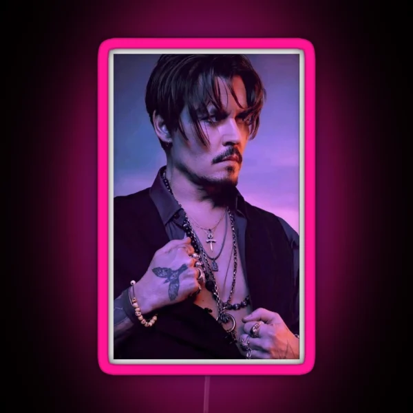Johnny Depp RGB Neon Sign