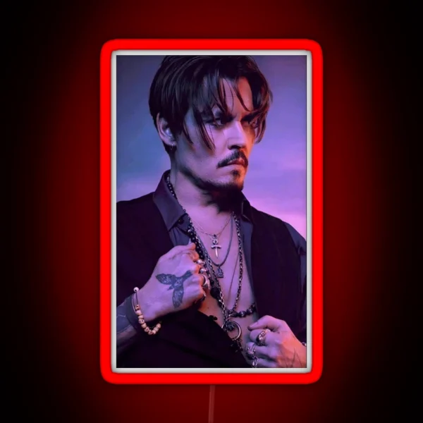 Johnny Depp RGB Neon Sign