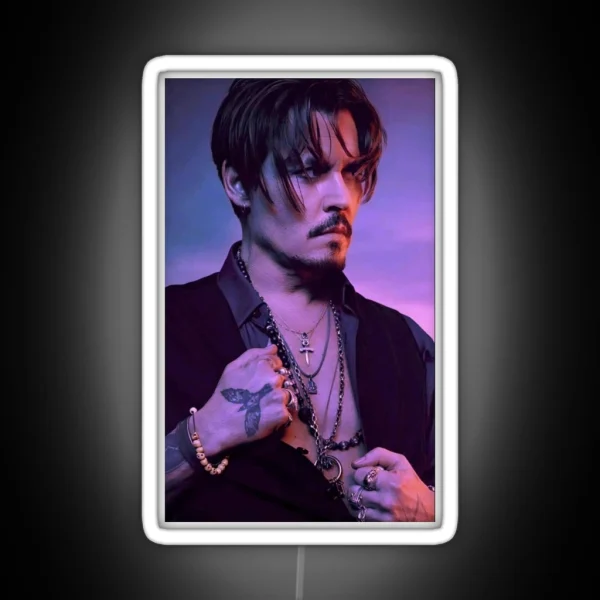 Johnny Depp RGB Neon Sign