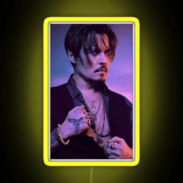 Johnny Depp RGB Neon Sign