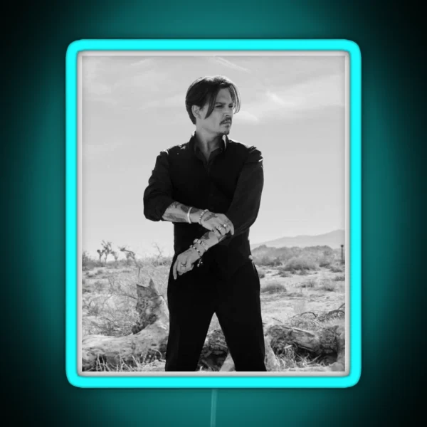 Johnny Depp RGB Neon Sign