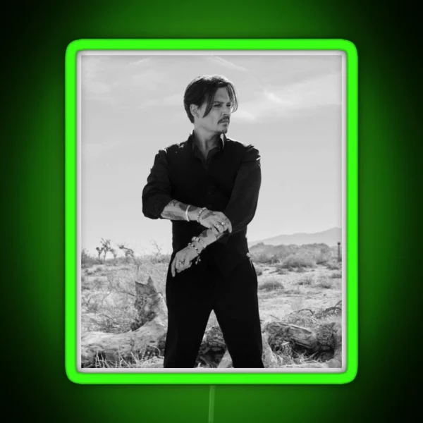 Johnny Depp RGB Neon Sign