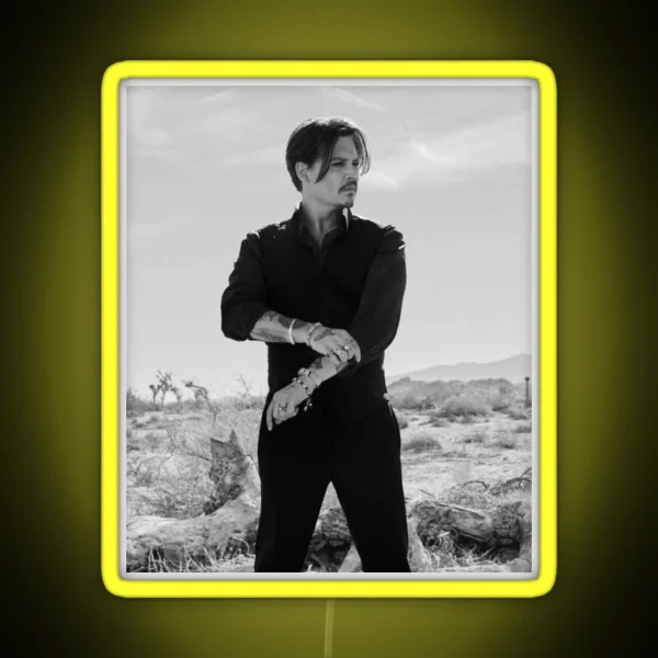 Johnny Depp RGB Neon Sign