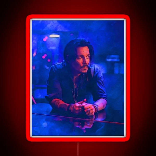 Johnny Depp RGB Neon Sign